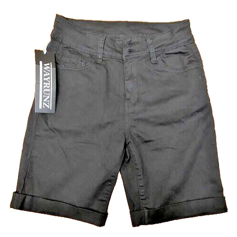 NEW w/ Tags Top Trends Womens Size 7 Black Denim Casual Shorts with Butt Lift